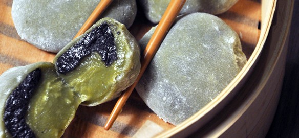 Prendre le temps - Voyageons Ludique - Asie - recette - Darifuku mochi au thé matcha et sésame noir - Japon